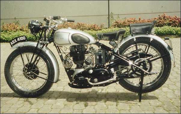 Vintage Triumph Motorcycle 115